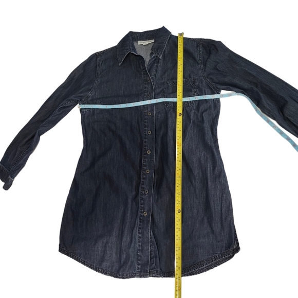 Coldwater Creek   Women's S (6-8) Denim   Tunic   Top    Denim Blue - Picture 5 of 16
